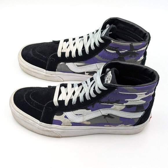 Vans Sk8-Hi Pop Camo Purple Sneakers - Picture 1 of 6